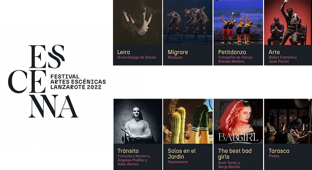 Cartel promocional del festival 'Escena Lanzarote' 2022