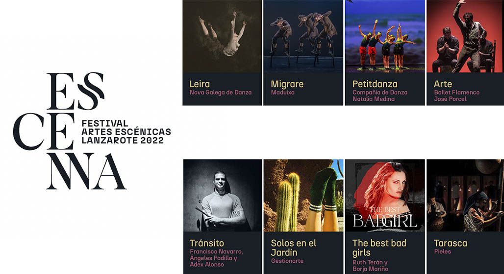 Promotional poster for the 'Escena Lanzarote' 2022 festival