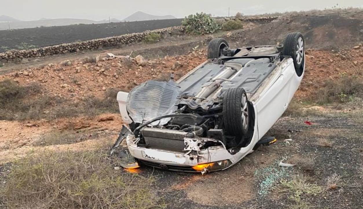 Vuelco de un coche 