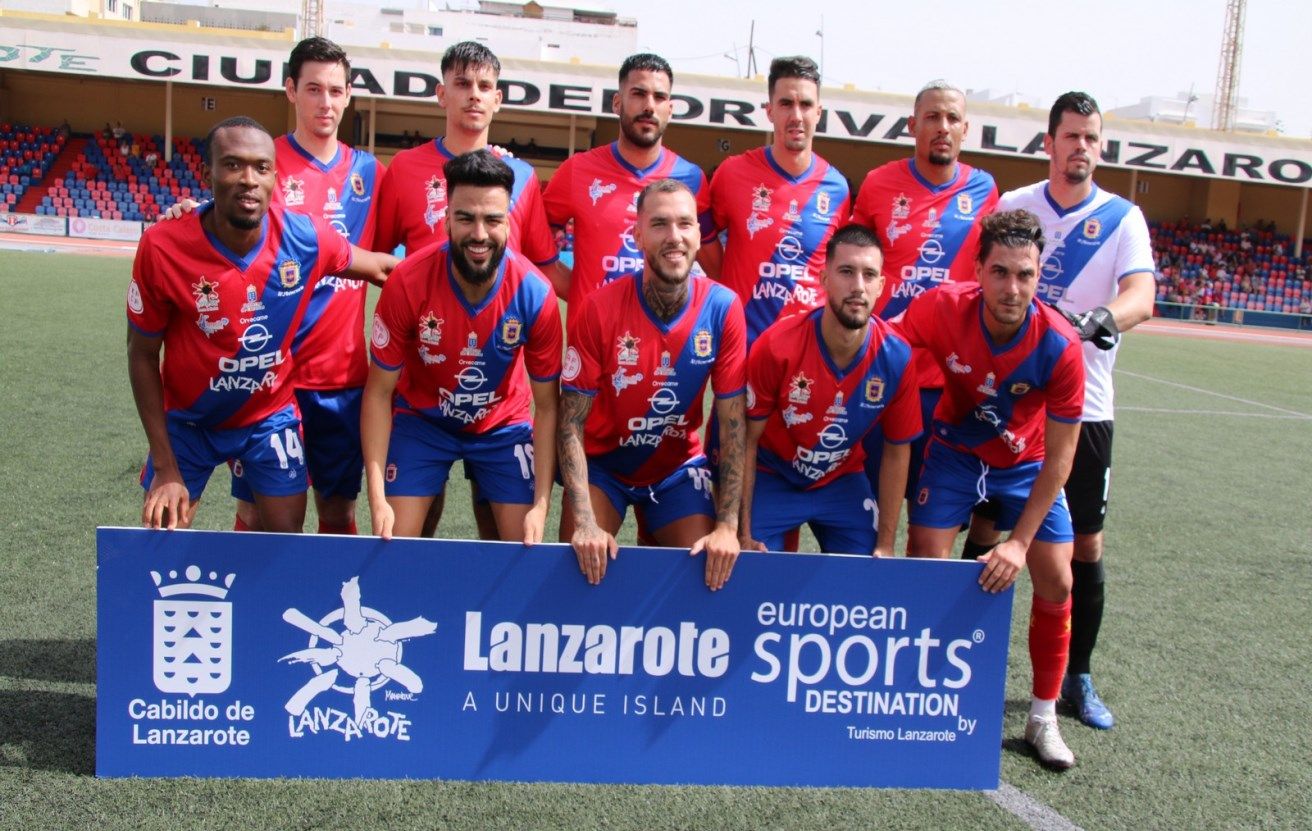 Once inicial de la UD Lanzarote ante el CD Marino el pasado fin de semana