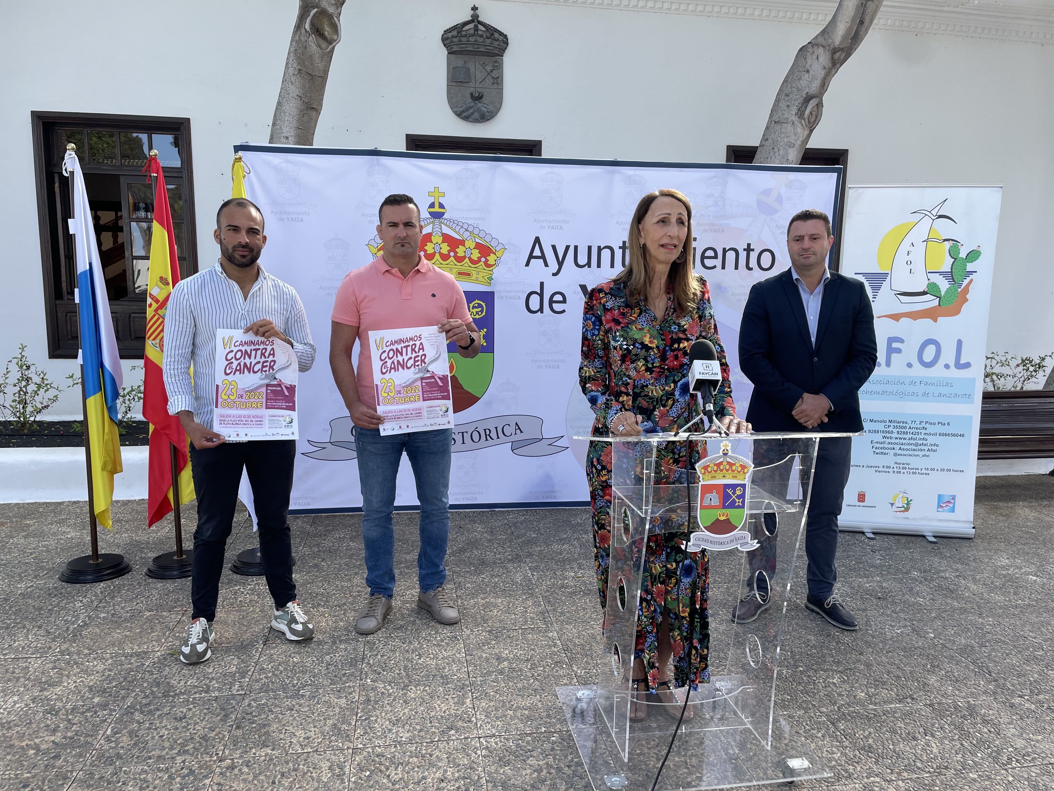 Presentación de la nueva caminata contra el cáncer en Yaiza