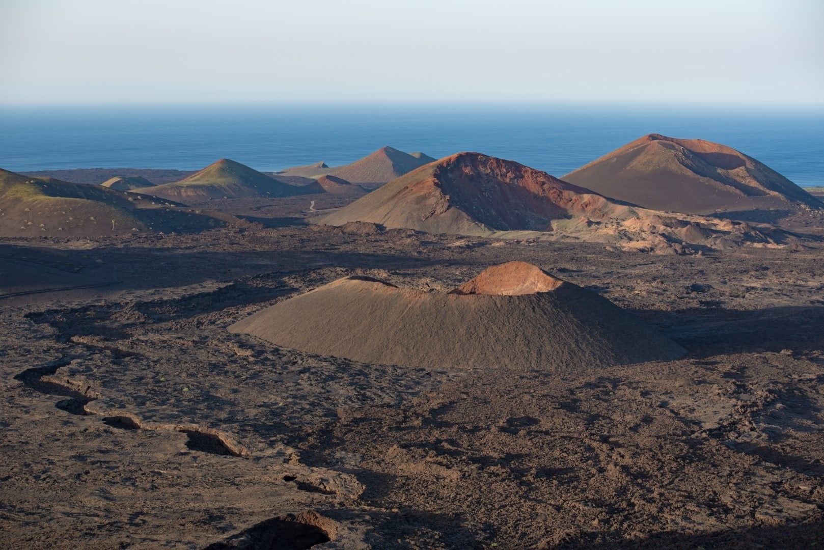 Imagen panorámica de las Montañas del Fuego