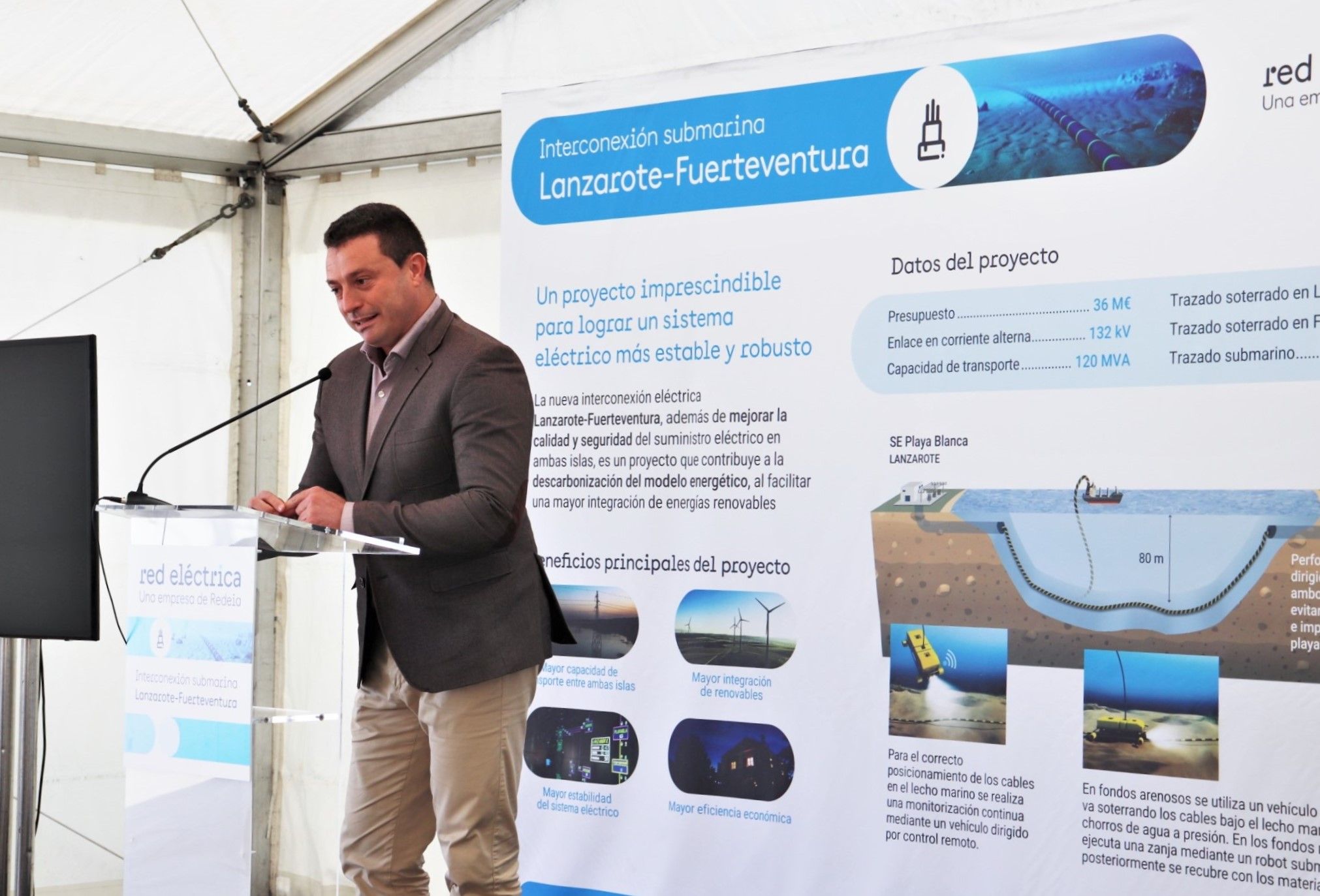 El alcalde de Yaiza, Óscar Noda