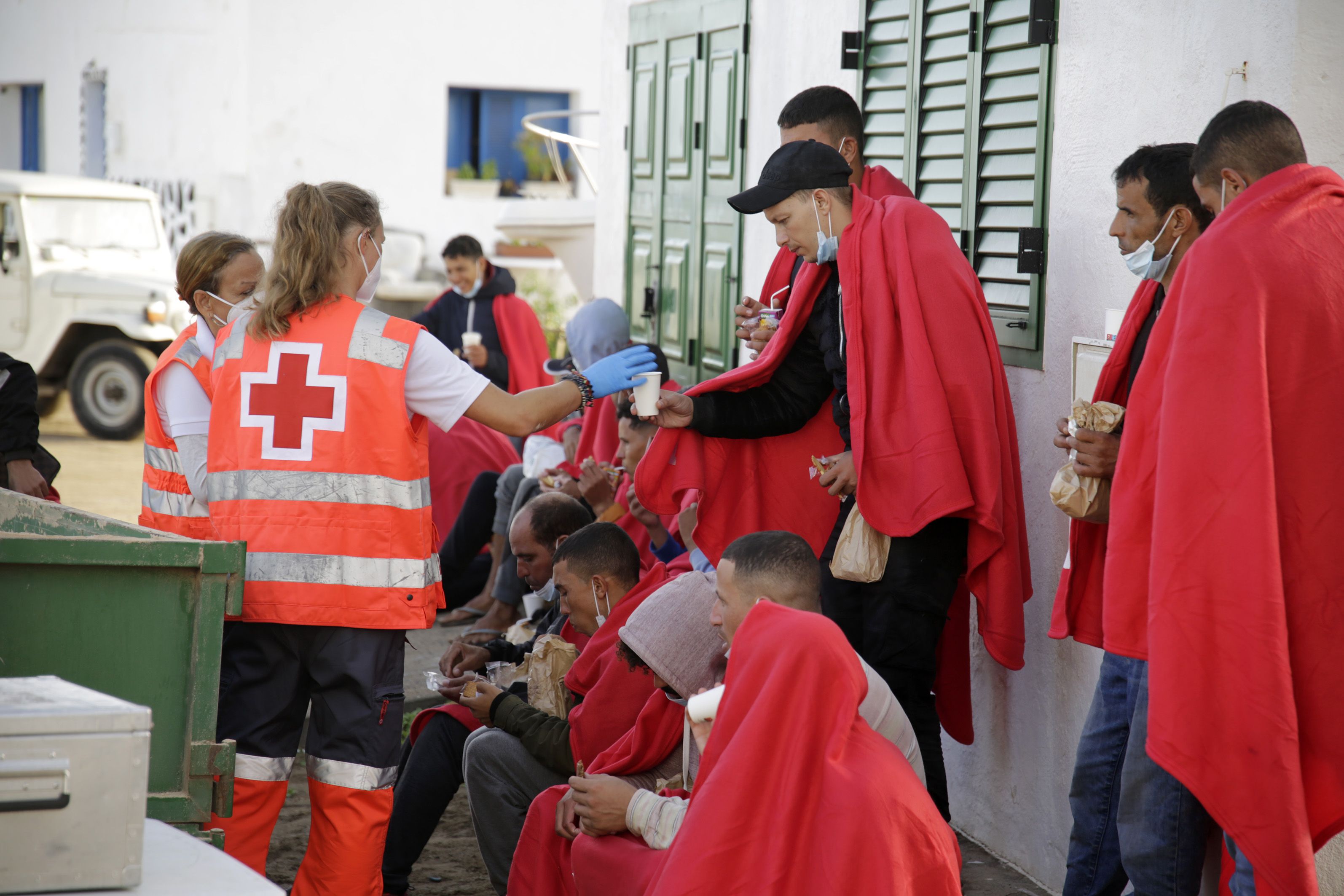 Inmigrantes recién llegados a Famara