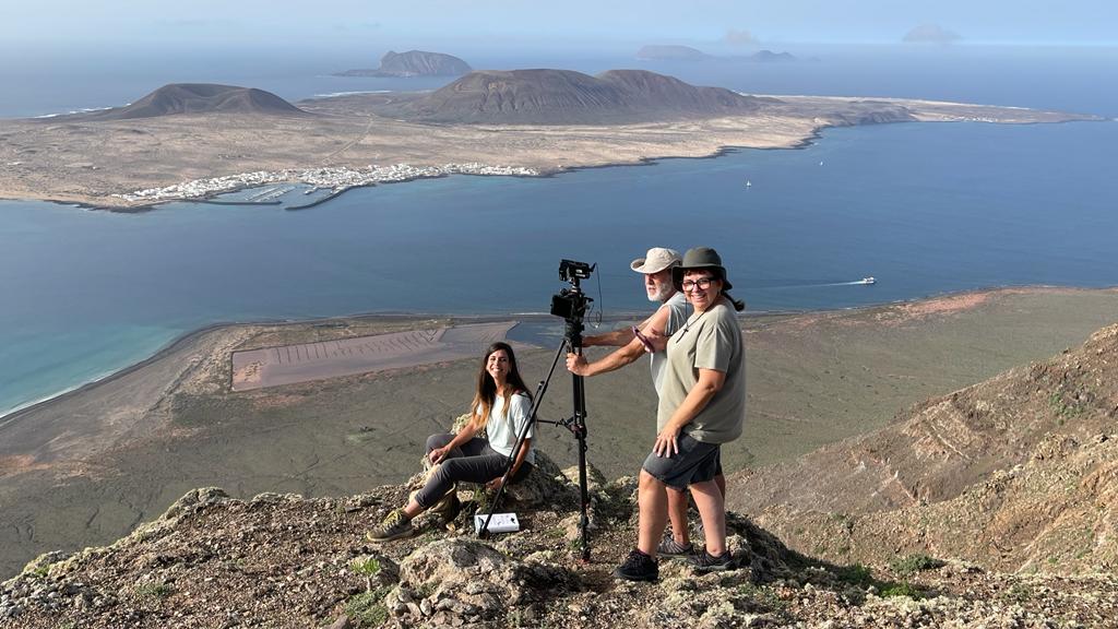 El equipo de '¡Qué animal!' durante su rodaje en Lanzarote