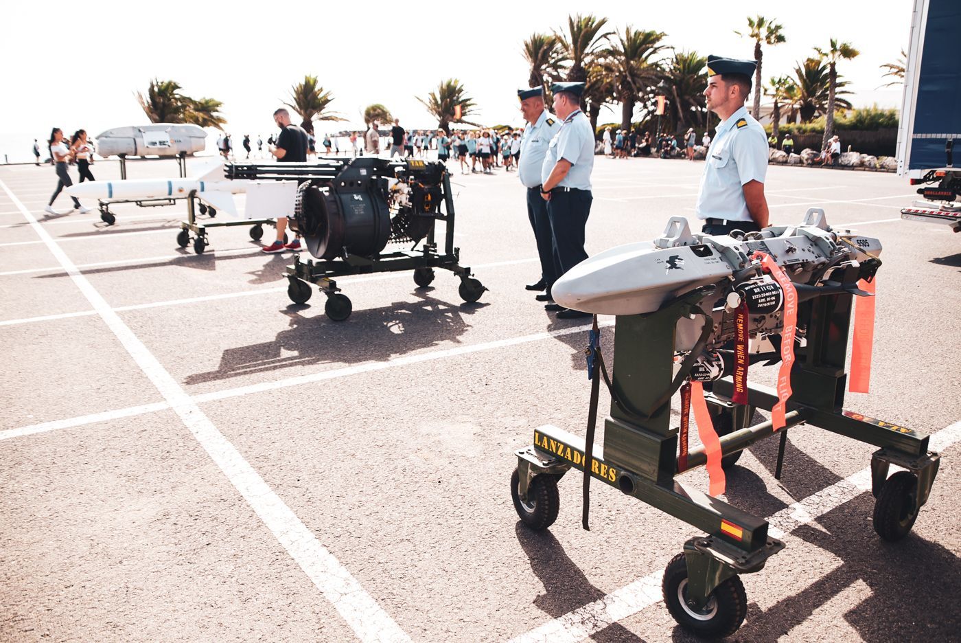 Exposición del Ejército del Aire en Costa Teguise