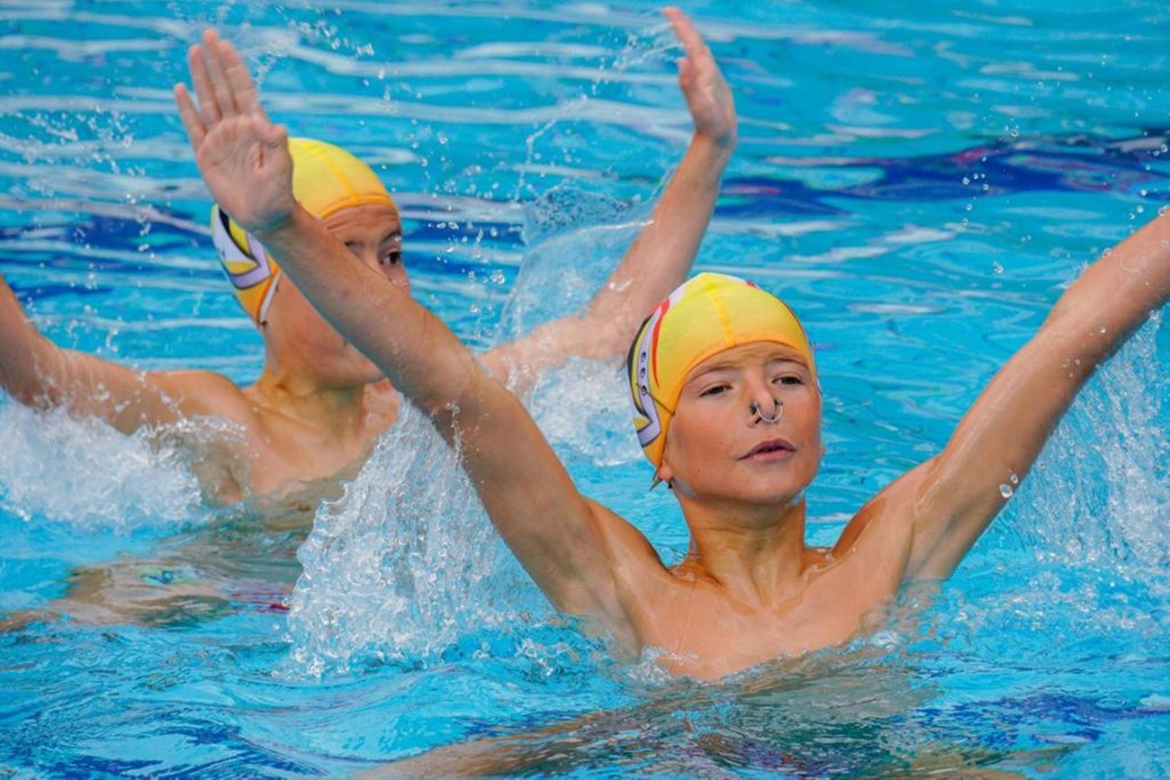 Miguel Martínez Morales en la piscina