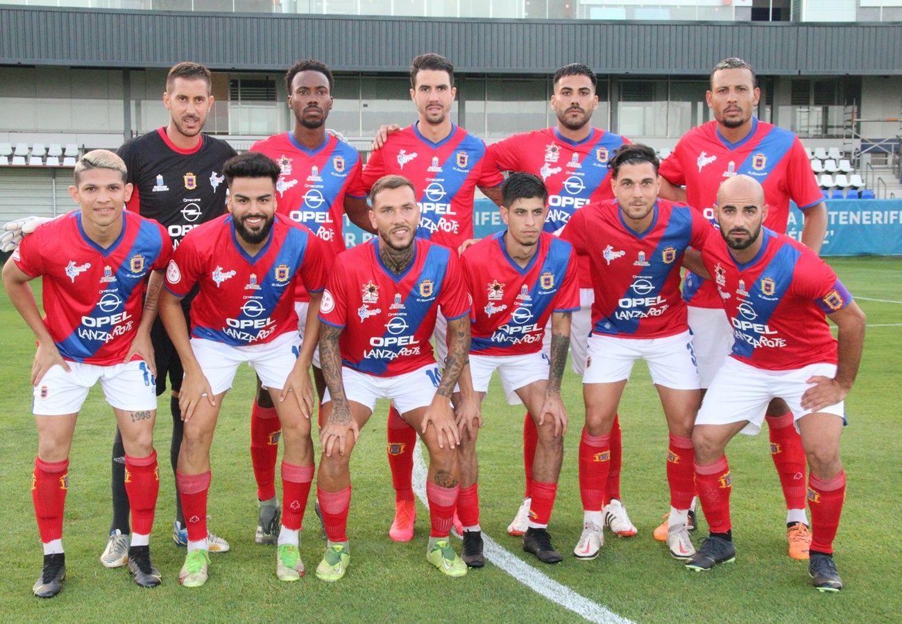 Alineación de la UD Lanzarote en su encuentro ante el CD Tenerife B