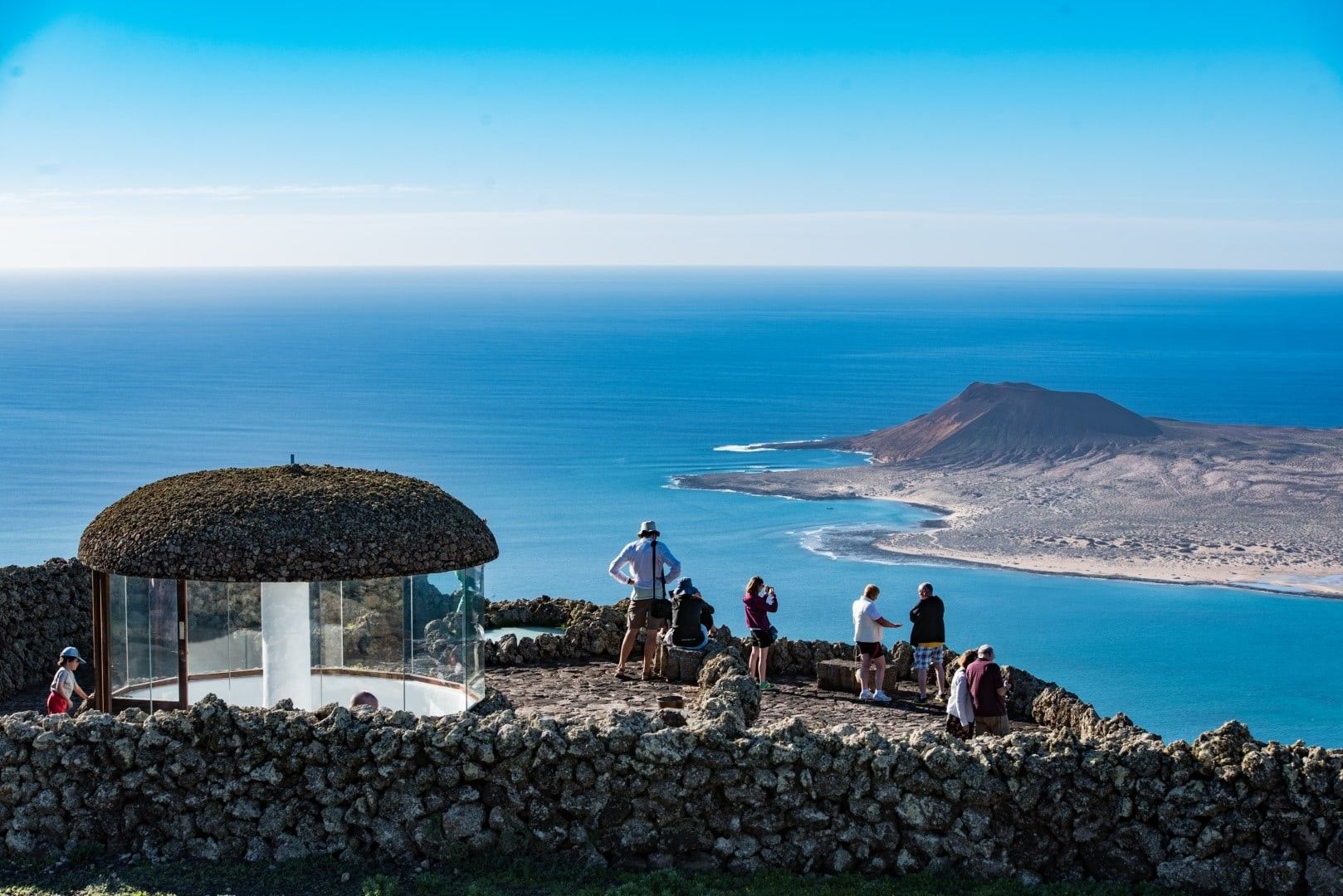 Vista desde la terraza superior del Mirador del Río (Foto CACT Lanzarote)
