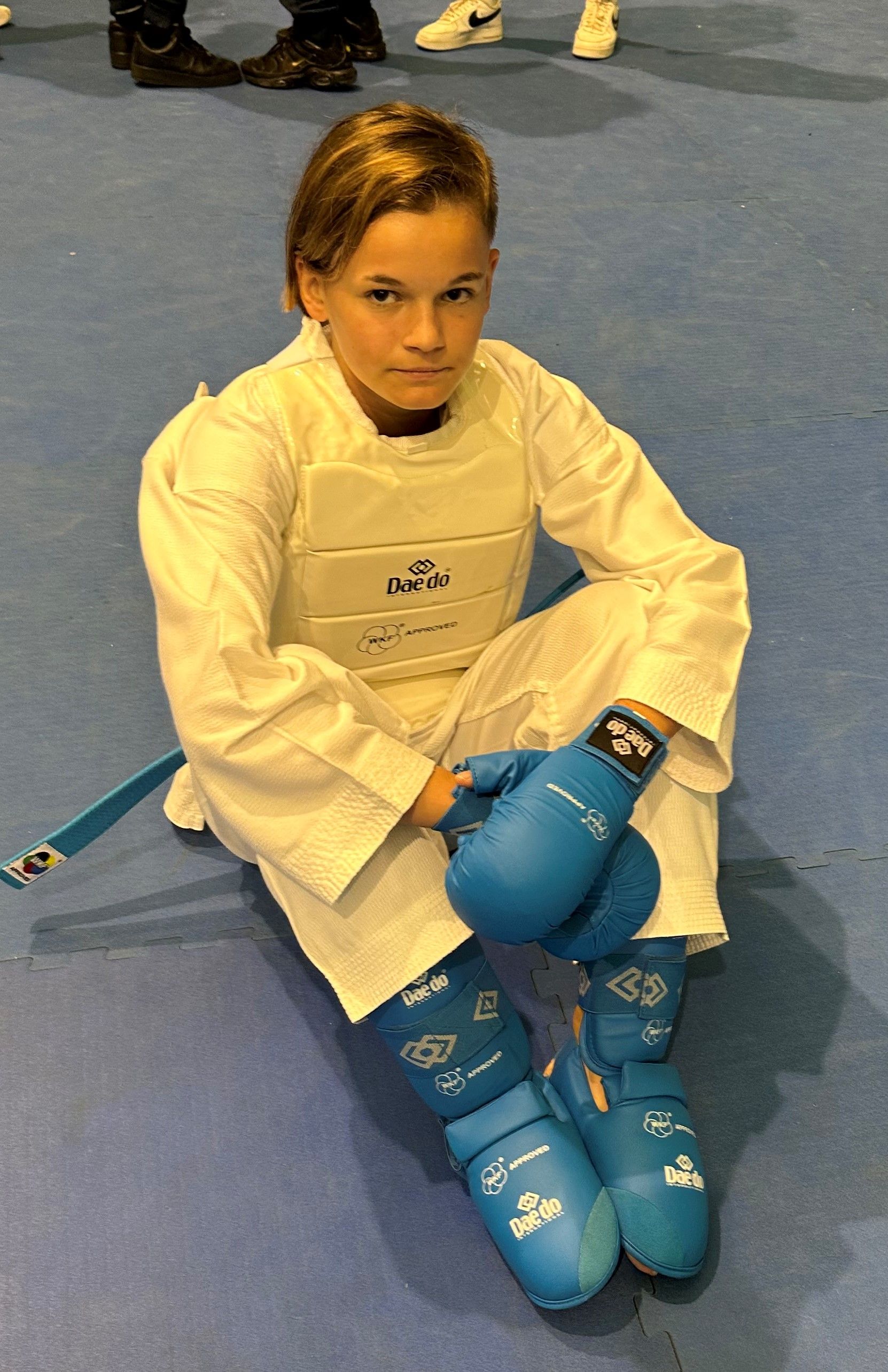 Amelie Yaiza tras uno de sus combates Amelie Yaiza tras uno de sus combates