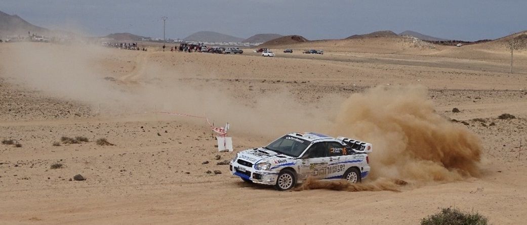 Imagen de un tramo de rallye de tierra