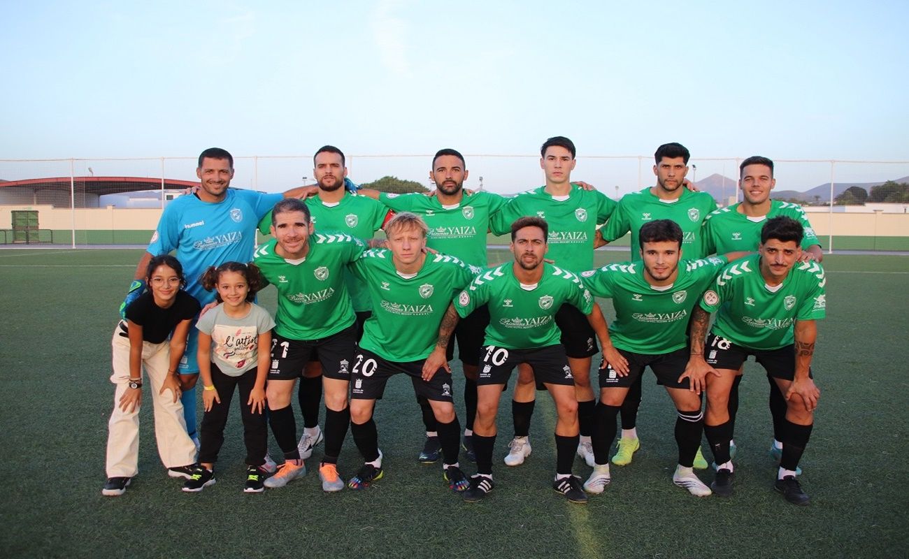 Once inicial del US Yaiza en el encuentro ante la UD Las Palmas Atlético