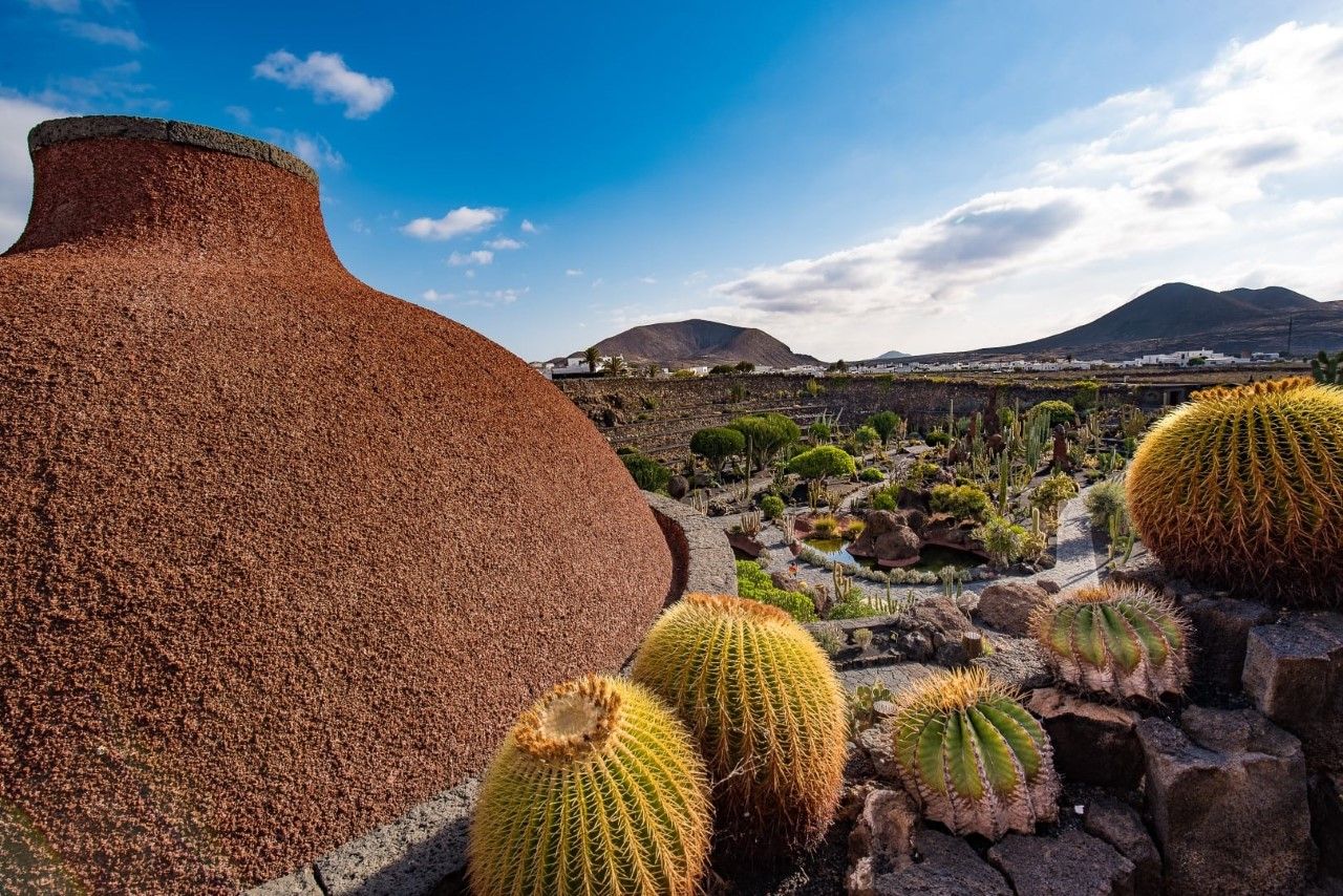 Vista del Jardin de Cactus (Foto Centros de Arte Cultura y Turismo de Lanzarote)