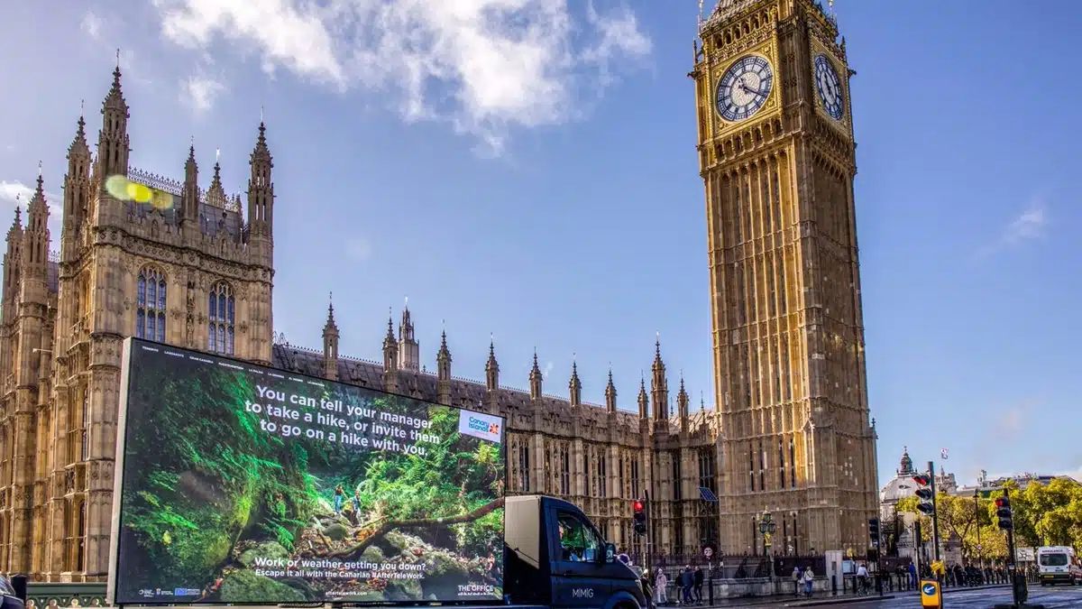 Campaña de Turismo de Canarias en Londres