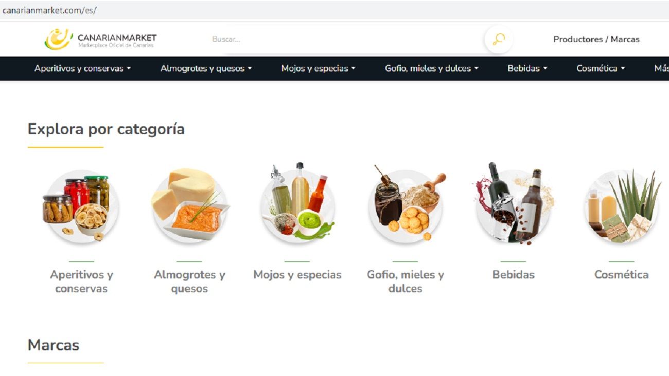 Plataforma oficial de venta online de productos canarios, Canarian Market