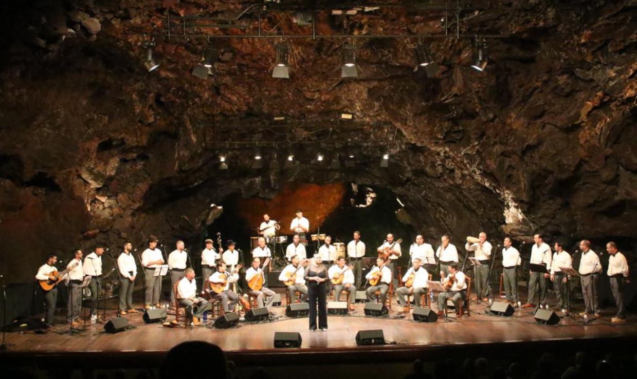 Grabación del disco de Acatife en Jameos