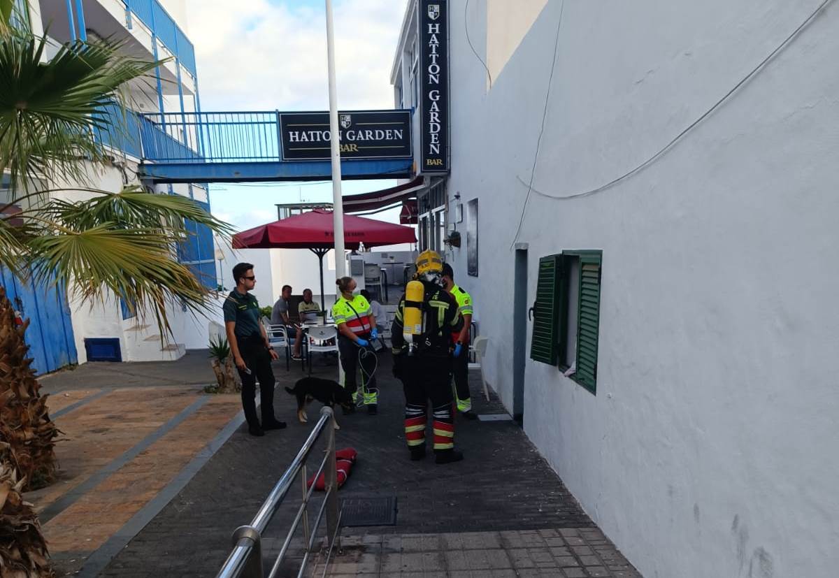 Incendio en una vivienda de Puerto del Carmen