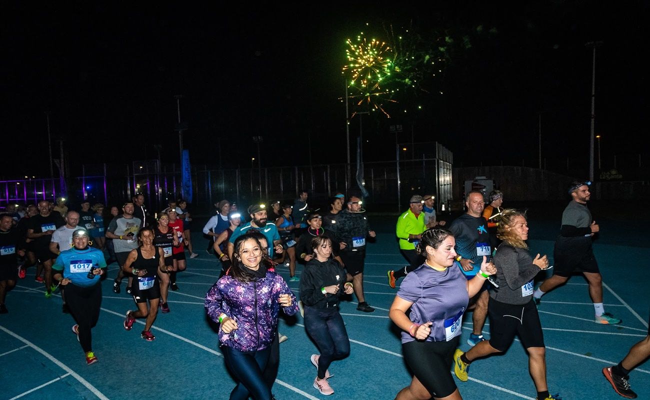 Participantes de la Night Run durante la prueba