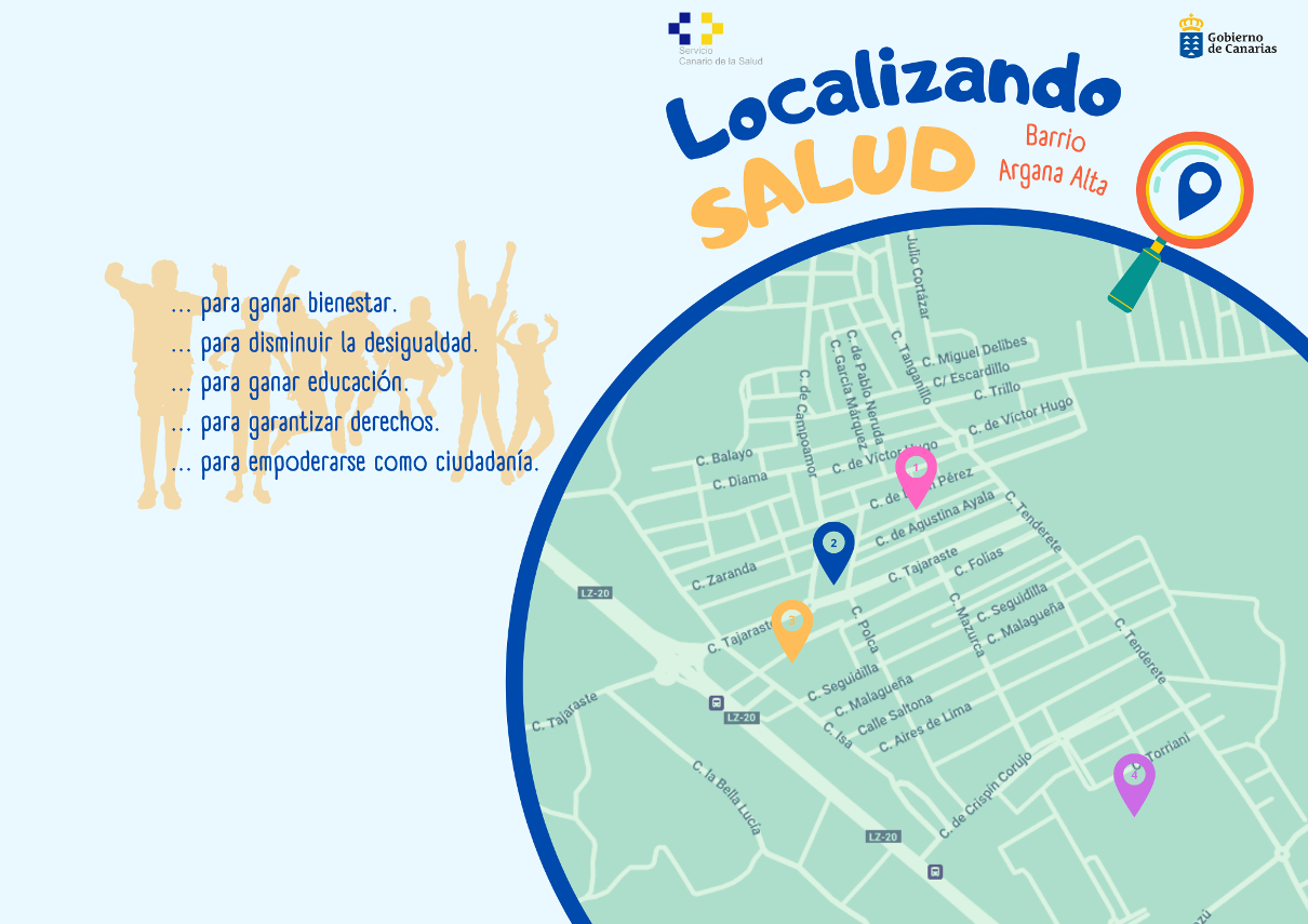 "Localizando salud" en Argana Alta