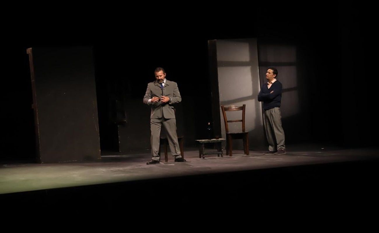 Una de las escenas de la obra teatral Una de las escenas de la obra teatral