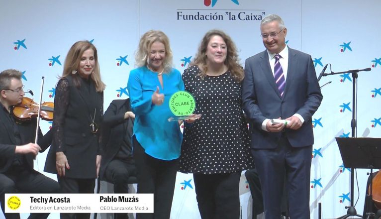 Entrega del Premio Clabe al mejor medio local a La Voz de Lanzarote Entrega del Premio Clabe al mejor medio local a La Voz de Lanzarote