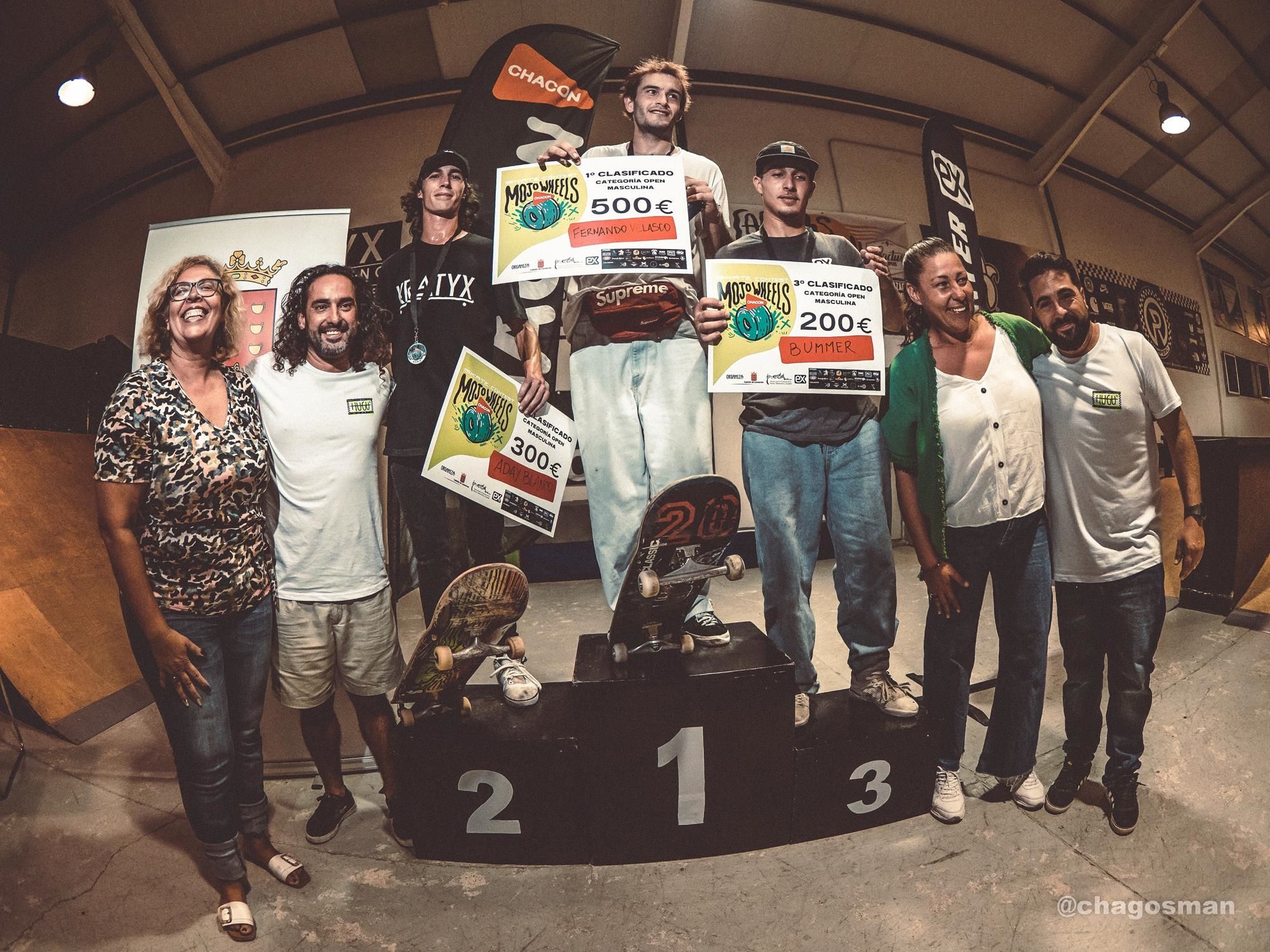 Podio de la categoría masculina Podio de la categoría masculina