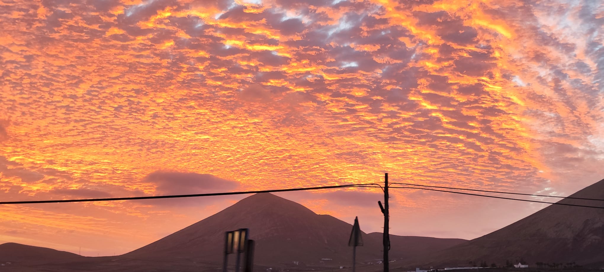 Imagen del atardecer en Lanzarote Imagen del atardecer en Lanzarote