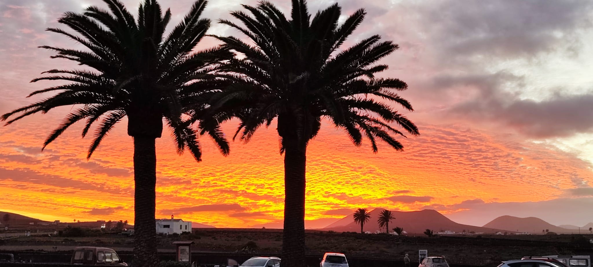Imagen del atardecer en Lanzarote Imagen del atardecer en Lanzarote