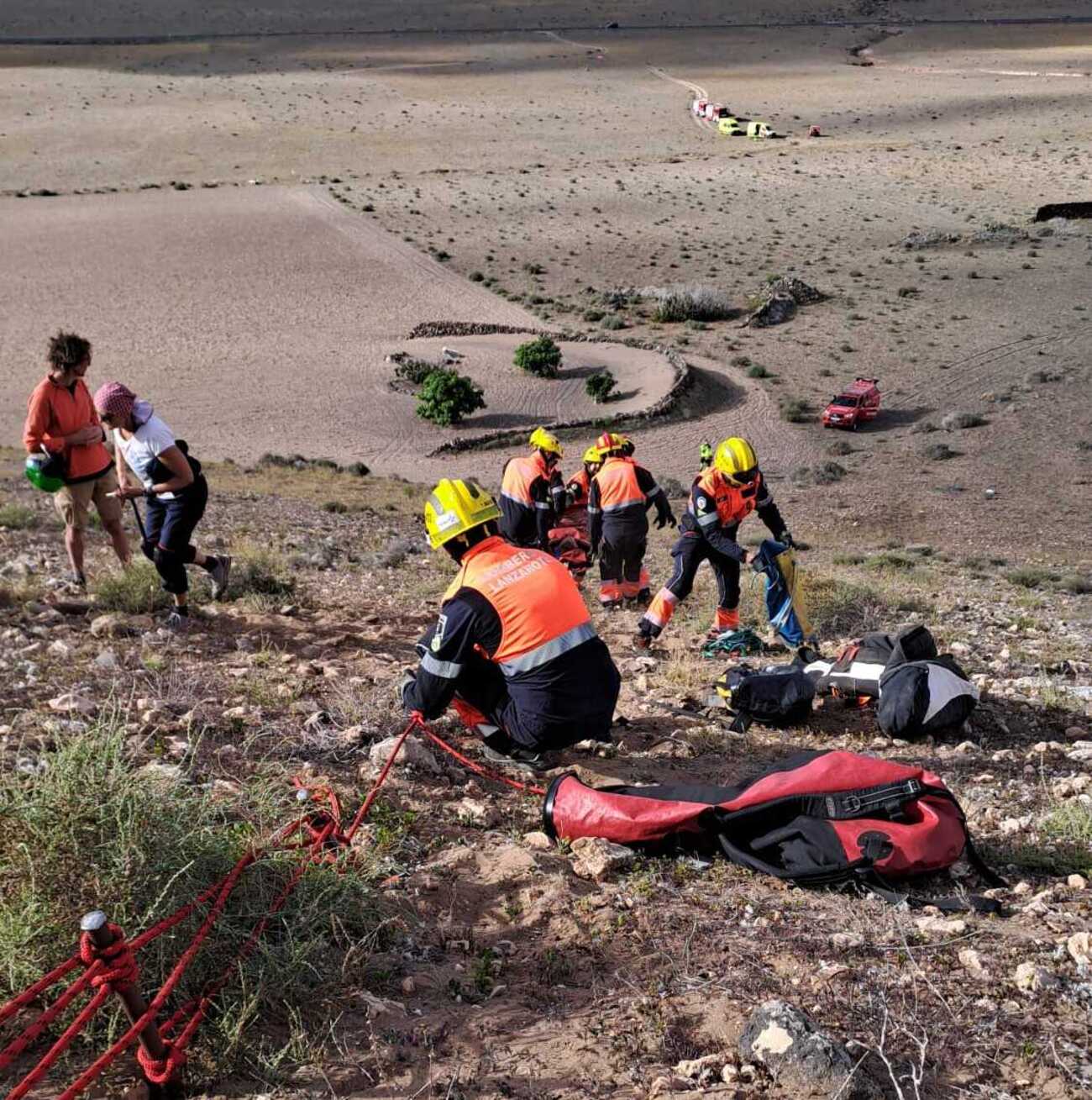 Rescate de accidente en ala delta