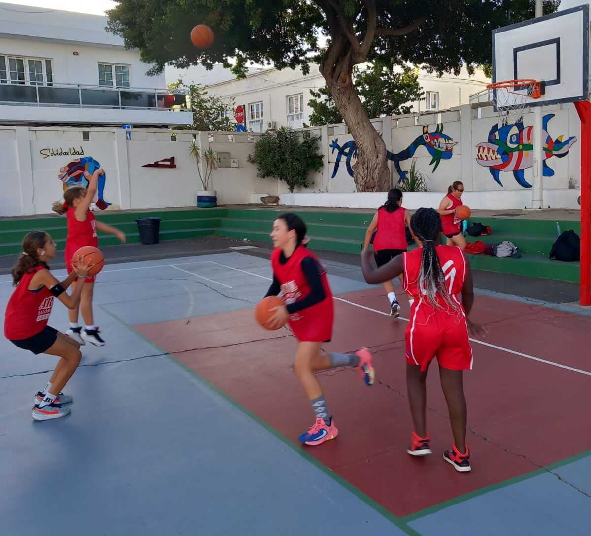 Jugadoras del Club de baloncesto Ariagona