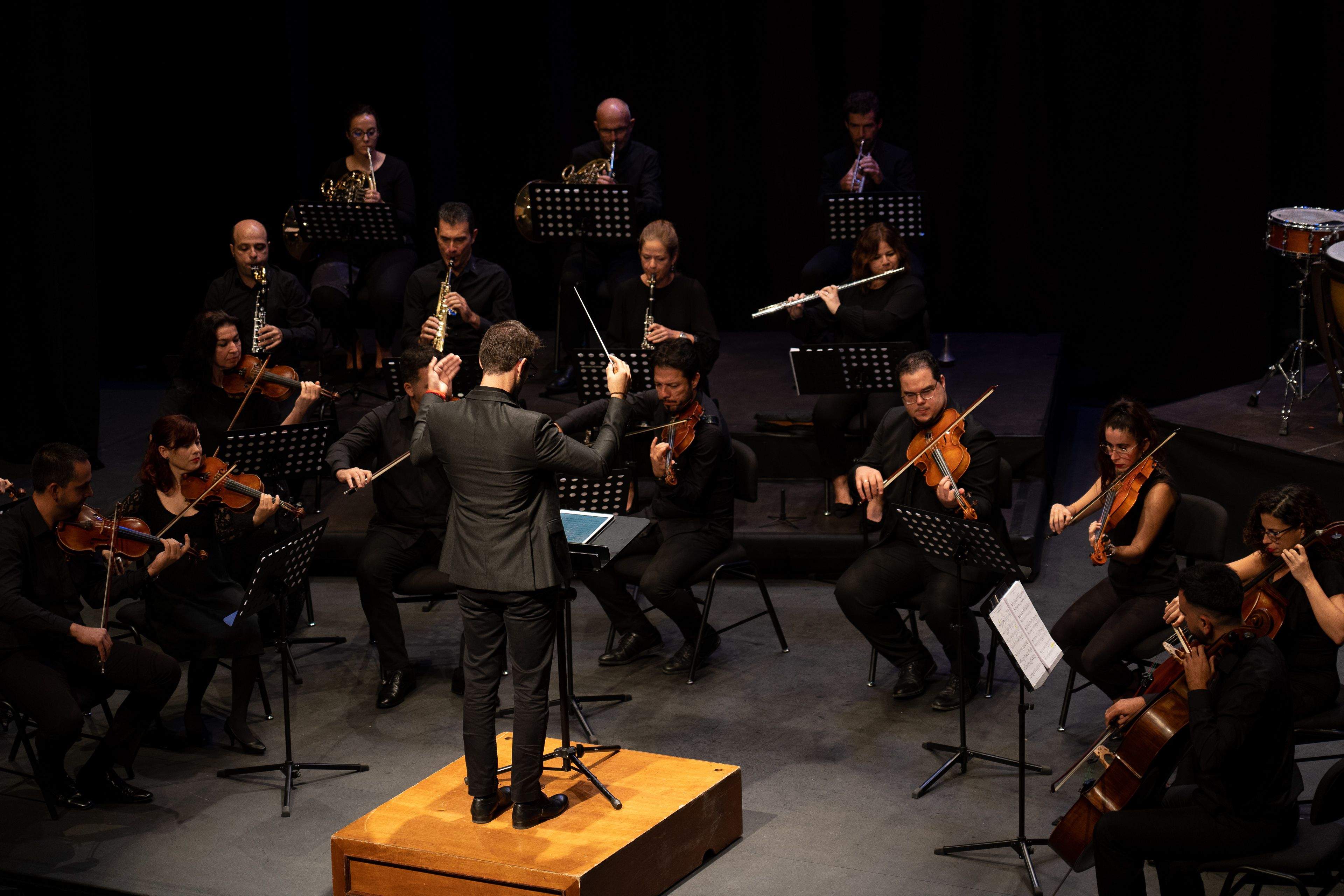 Imagen de la orquesta encabezada por Ayoze Rodríguez