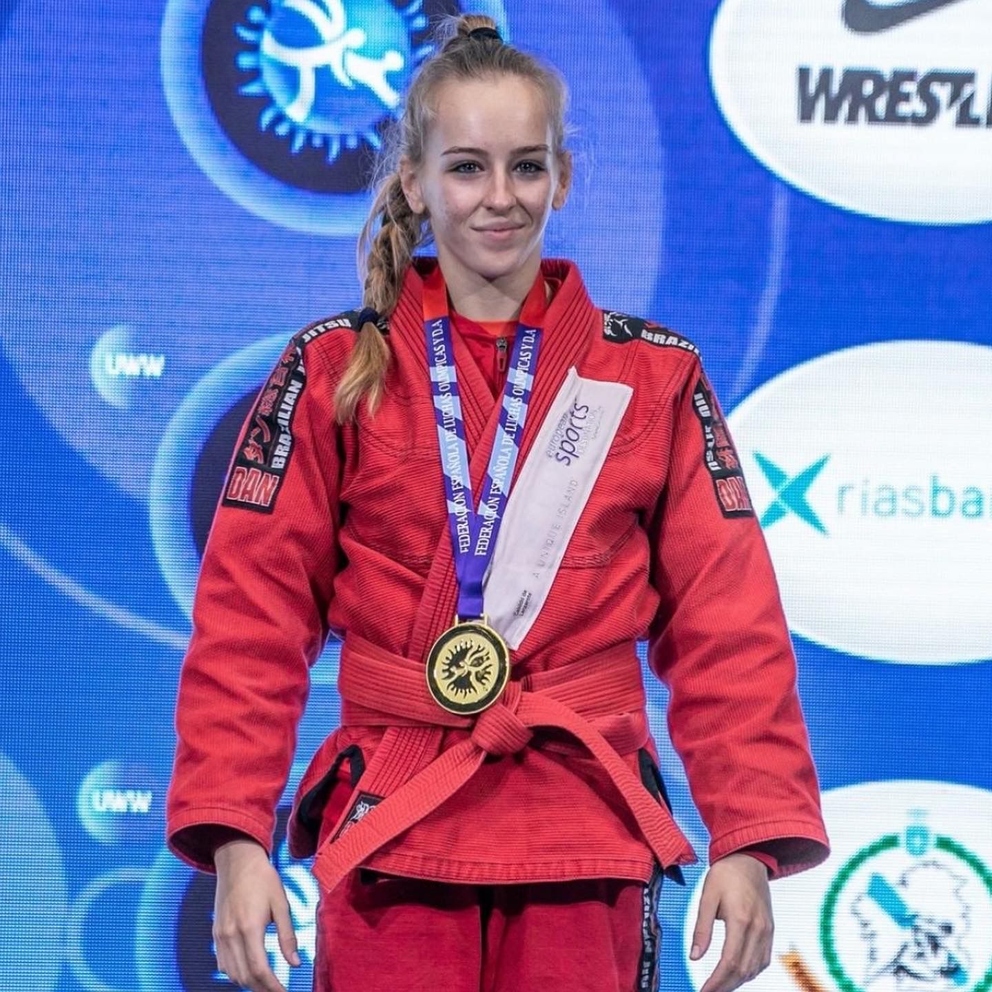 Marina Farray, doble campeona del mundo de grappling