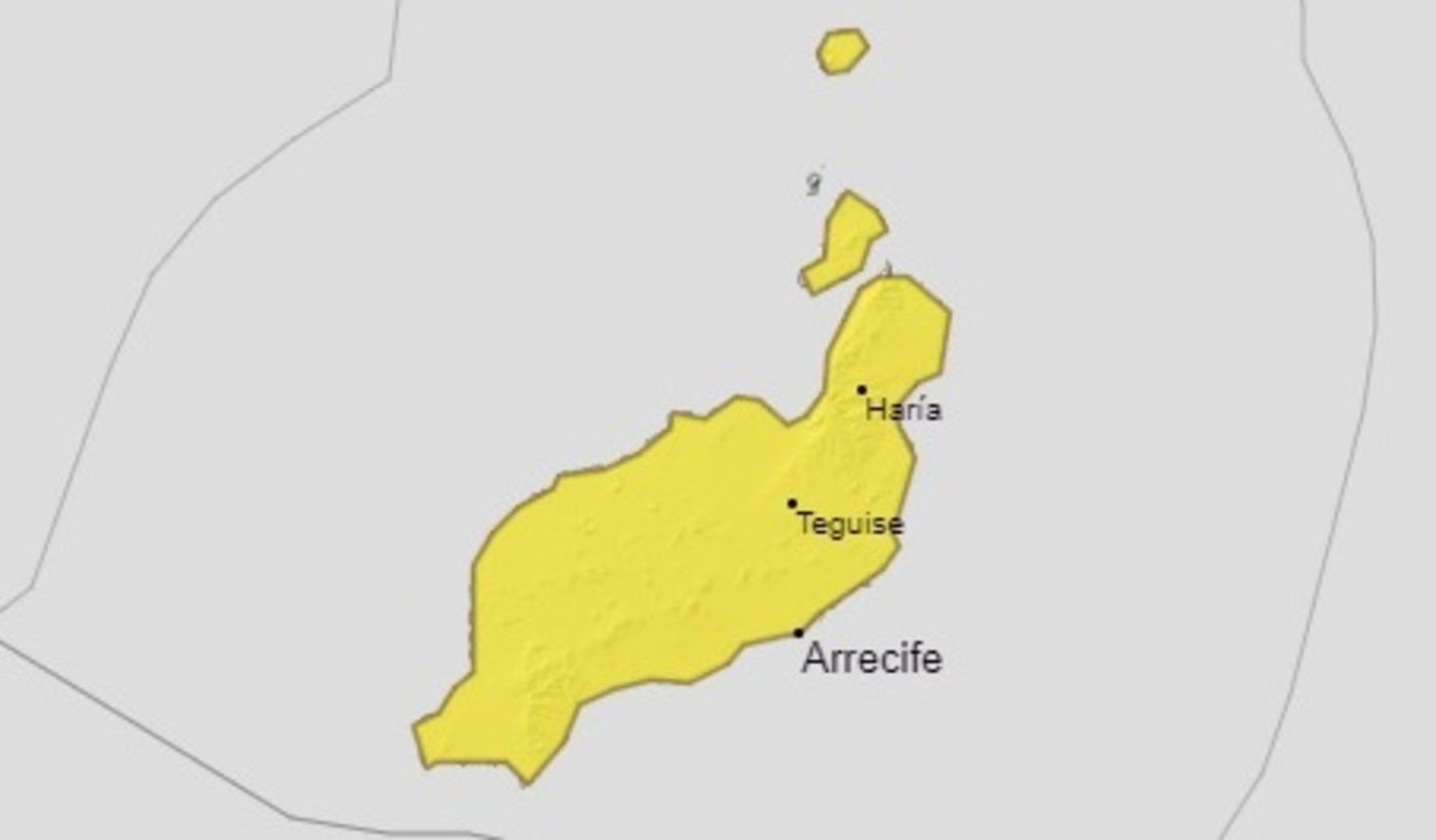 Aviso amarillo en Lanzarote