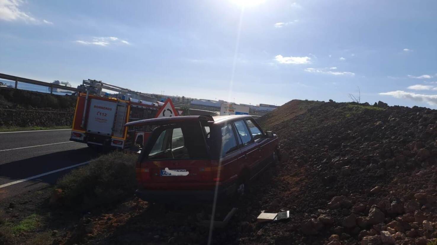 Herido en un accidente en Costa Teguise