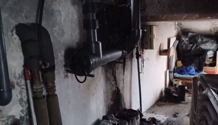Incendio en la sala de máquinas de un apartamento en Puerto del Carmen