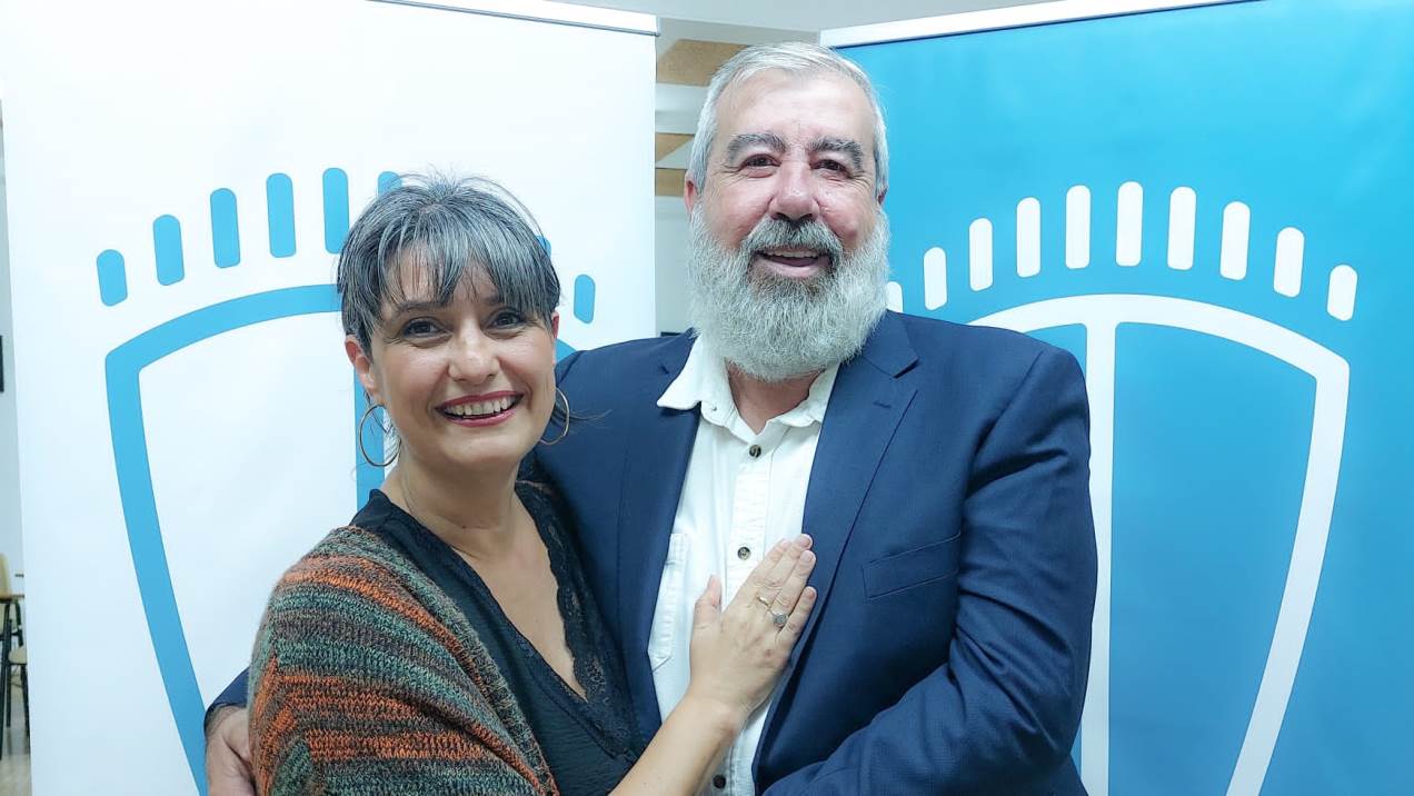 Ramiro Muñoz junto a Leticia Padilla de Lanzarote En Pie