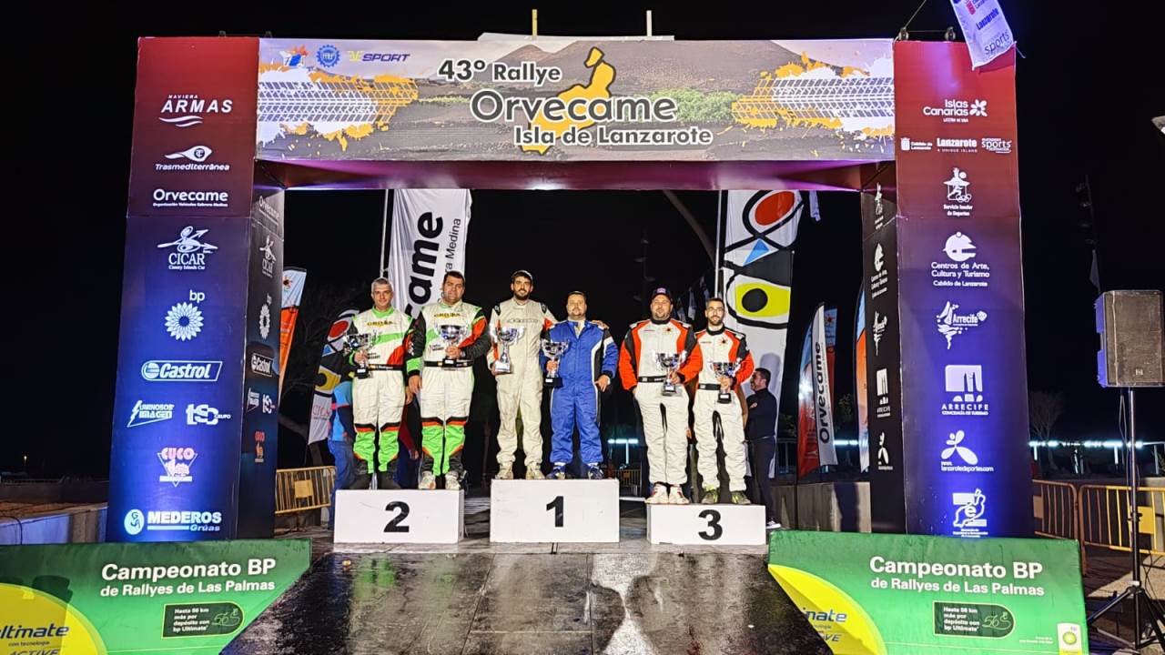 Ganadores del Rallye Orvecame Isla de Lanzarote
