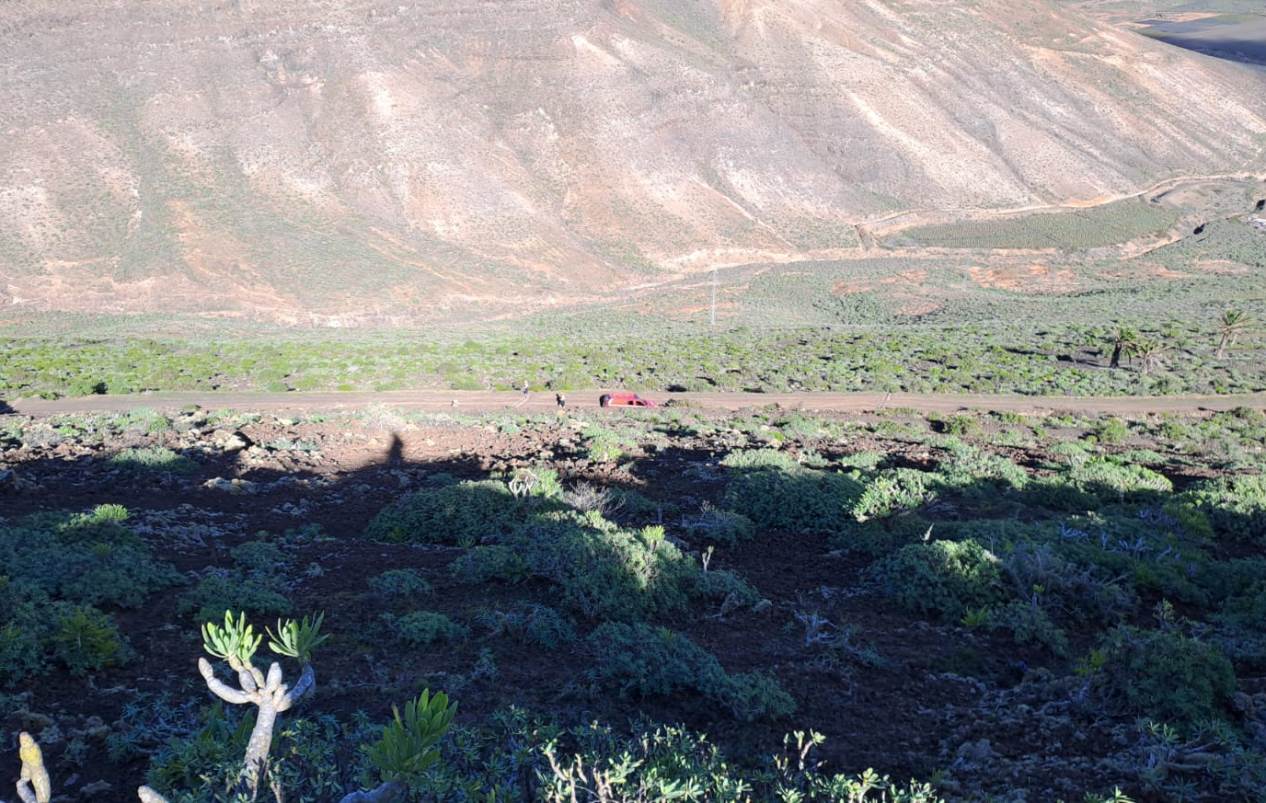 Rescate en el volcán de La Corona