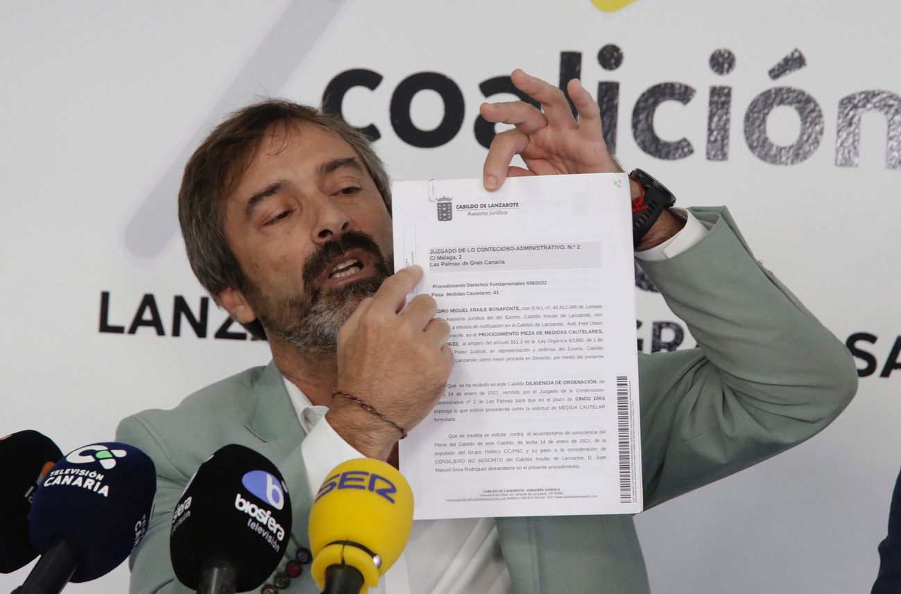 Pedro San Ginés en rueda de prensa (FOTO: José Luis Carrasco)