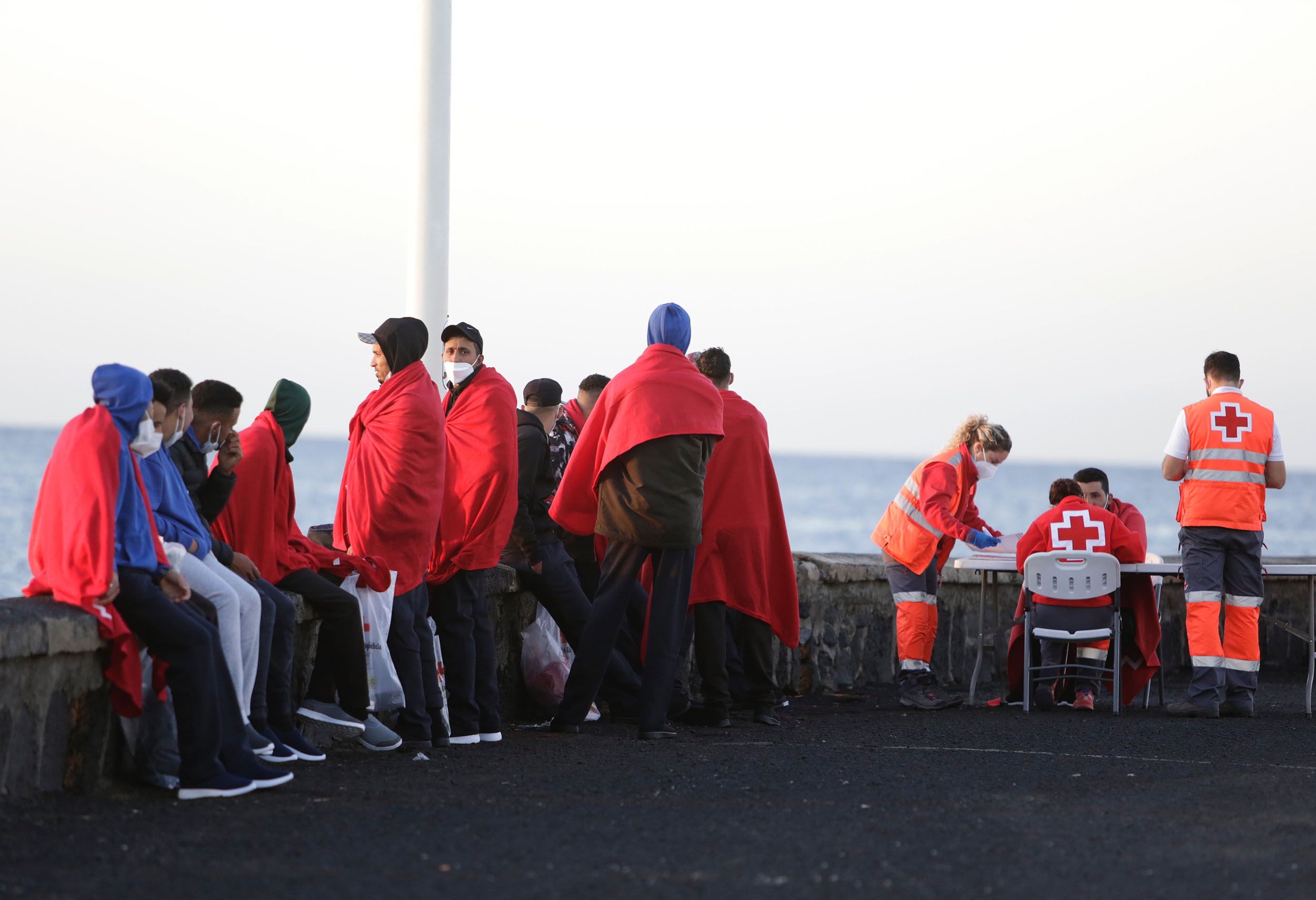 Llegada de los migrantes al muelle Comercial (FOTO: José Luis Carrasco)