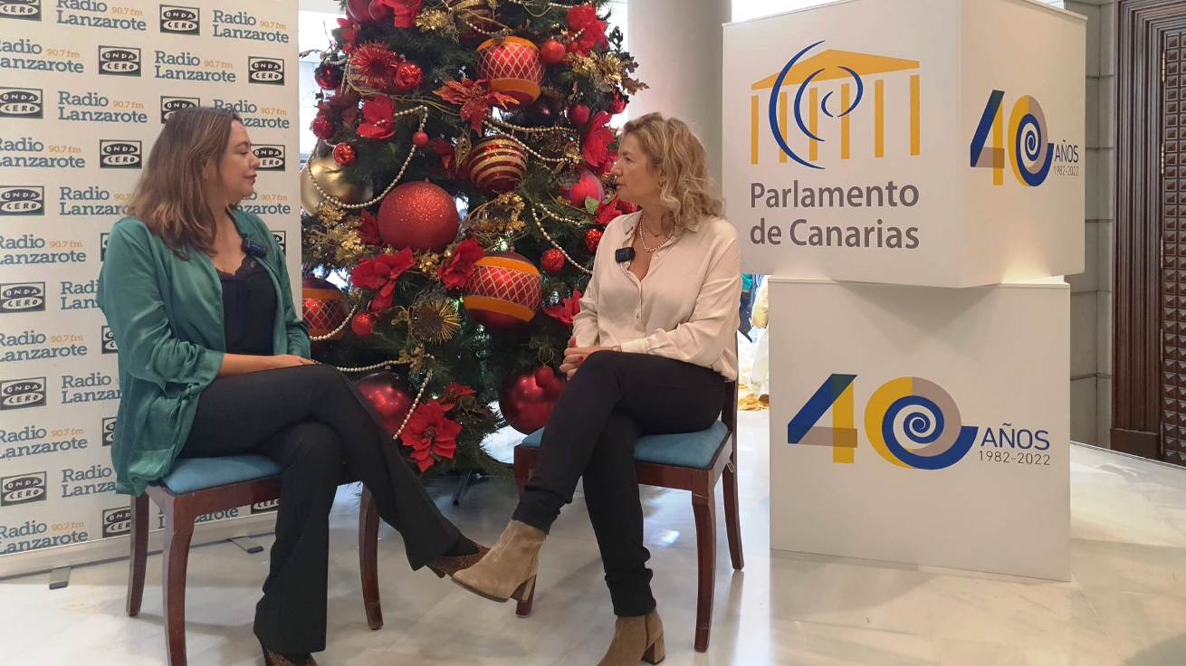 Imagen del programa especial de Radio Lanzarote por el 40 aniversario del Parlamento de Canarias