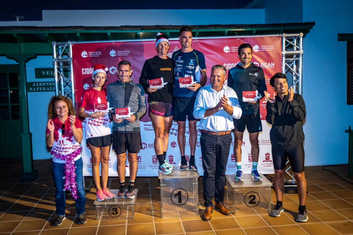 Tessa Kortekaas y Tinguaro Quintero, vencedores de la I Carrera y Marcha Navideña El Campesino