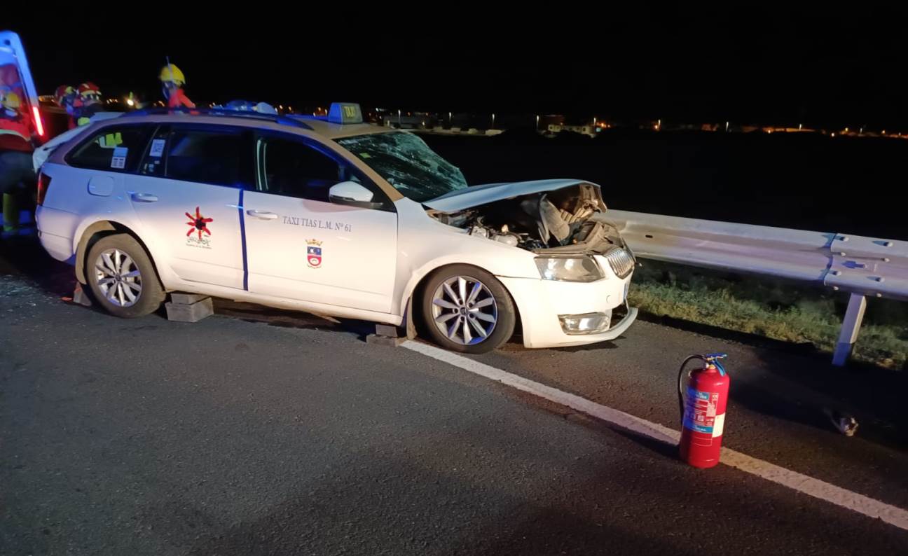 Cuatro heridos en un accidente en Puerto del Carmen