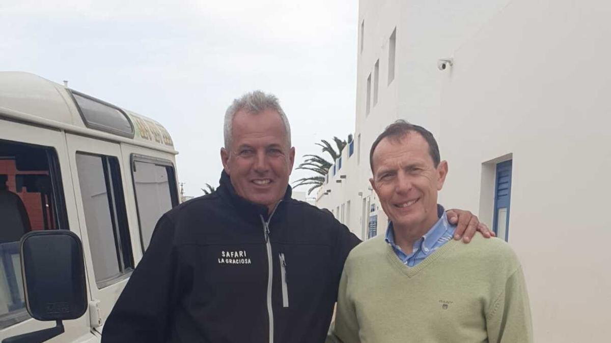 Emilio Butragueño en La Graciosa 