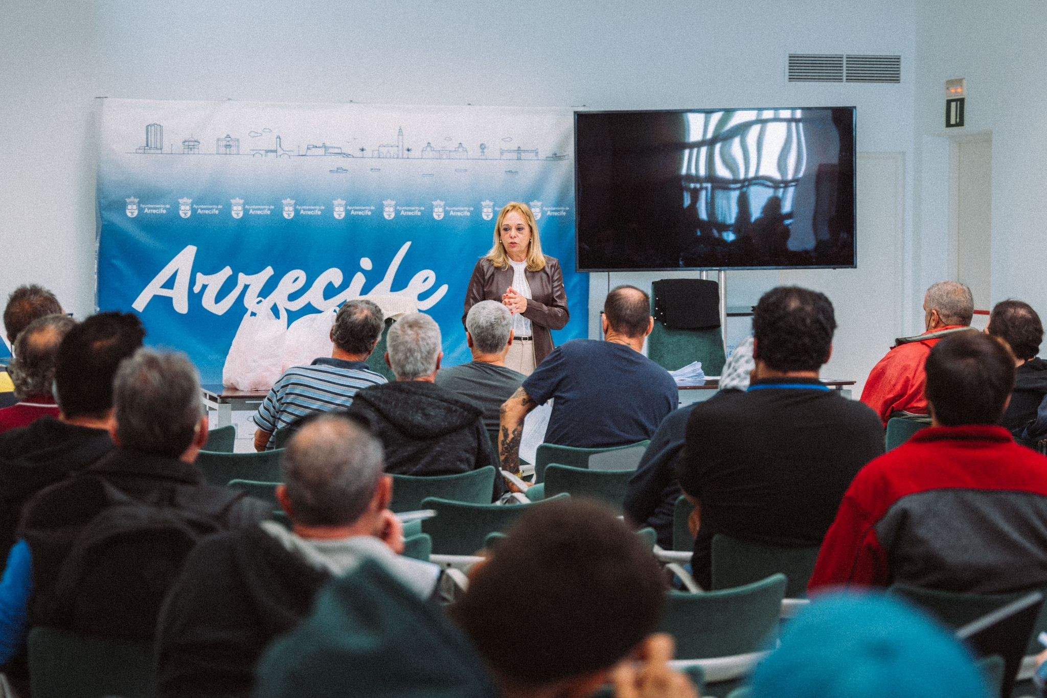 La concejal de Empleo, Saro González, en la presentación