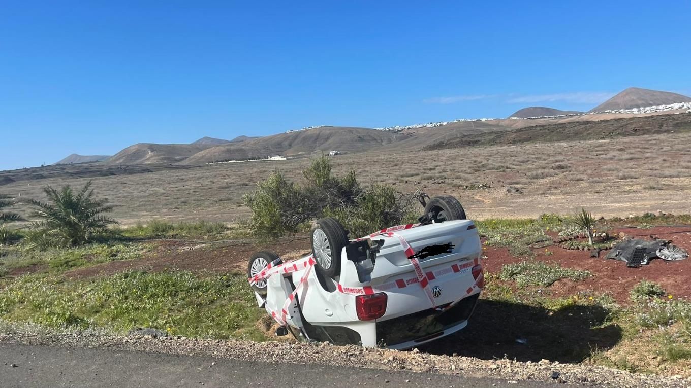 Accidente de coche en Puerto del Carmen