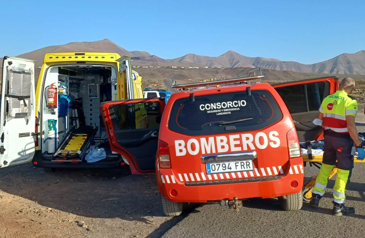 Herido tras caer en Los Charcones