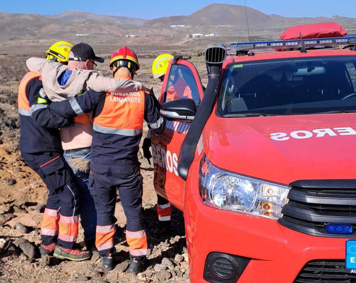 Rescate de los bomberos en Los Ancones