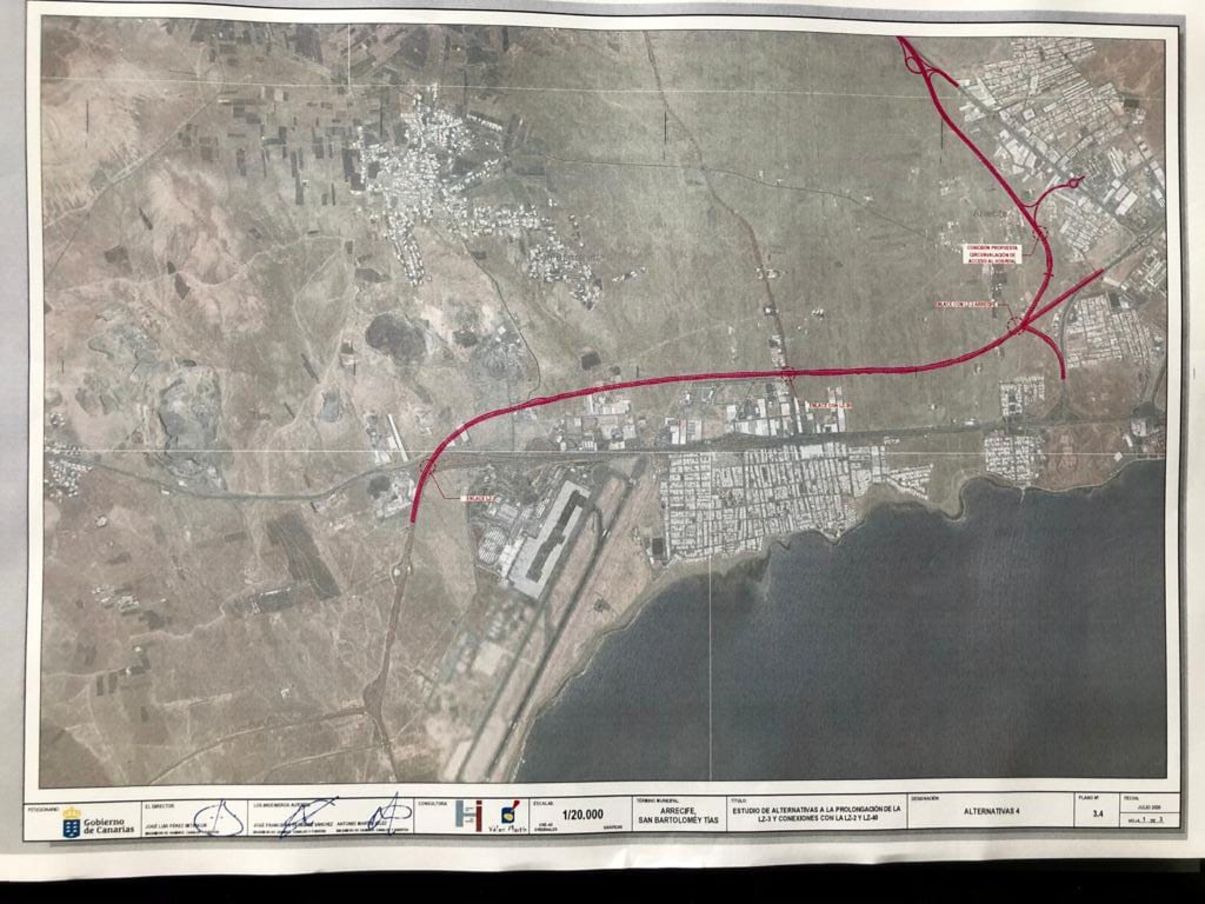 Actuación para accesos al Hospital General de Lanzarote