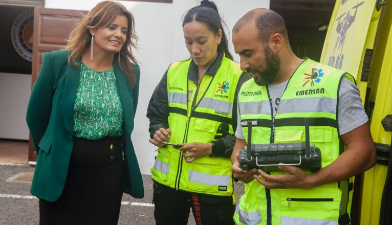 Presentación en Teguise del dron